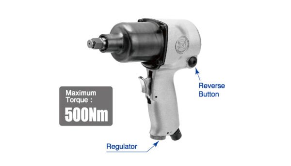 the Shinano 1/2inch Square Drive Air Impact Wrench 1420T